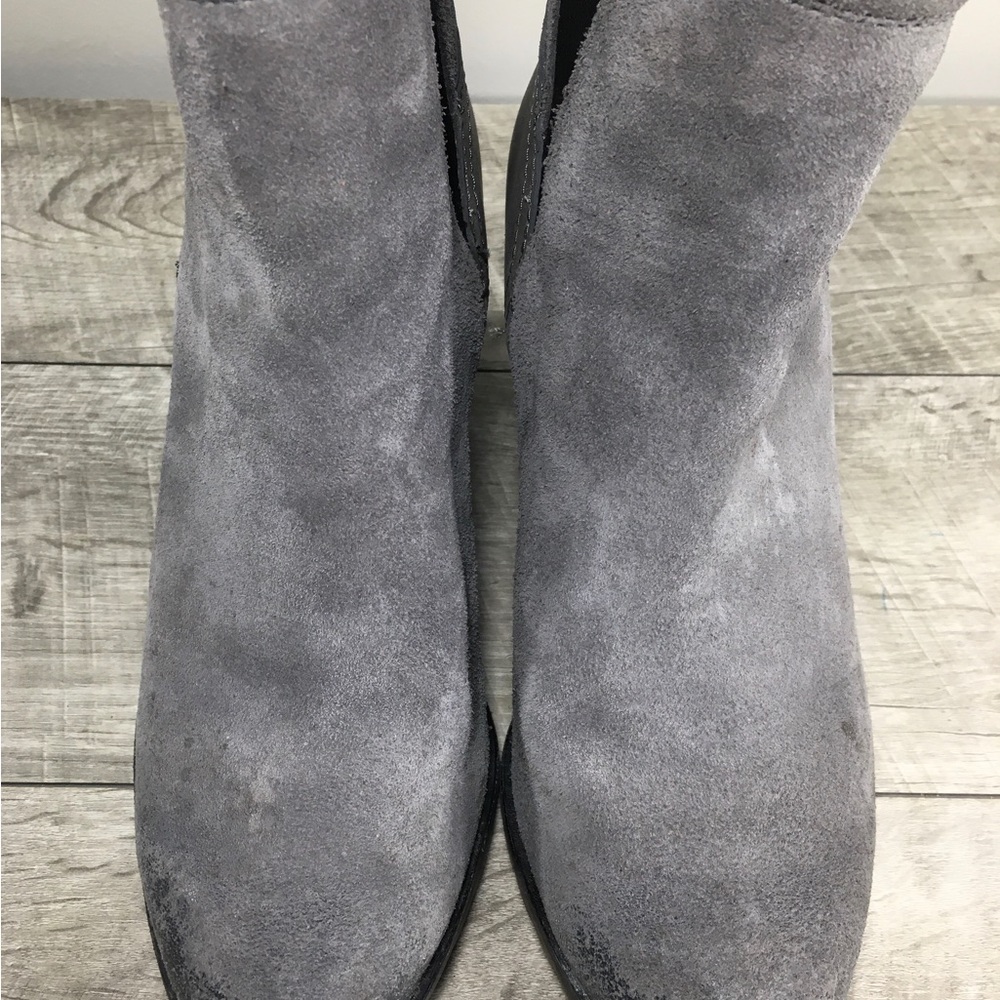 Sorel Women's NL2566 After Hours Chelsea Gray Leather Waterproof Bootie Boots 9 - Picture 6 of 10